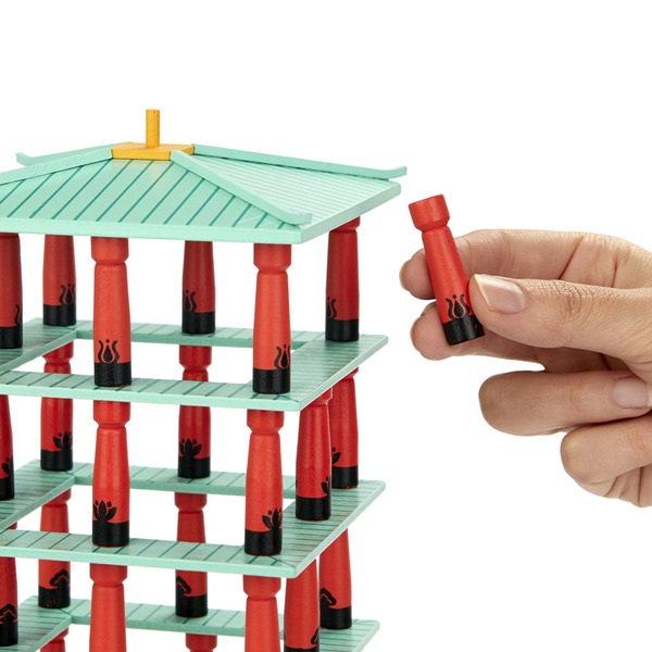Balvi Juego de mesa equilibrio Jinja Juego de bloques al estilo japonés Madera