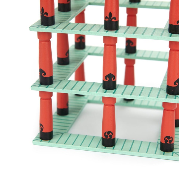 Balvi Juego de mesa equilibrio Jinja Juego de bloques al estilo japonés Madera