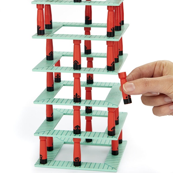 Balvi Juego de mesa equilibrio Jinja Juego de bloques al estilo japonés Madera