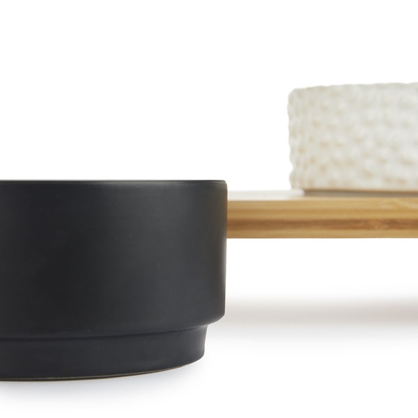 Balvi - Komeki Balvi Pet Feeder bowl set Komeki Design inspired by sushi rolls Ceramic/bamboo