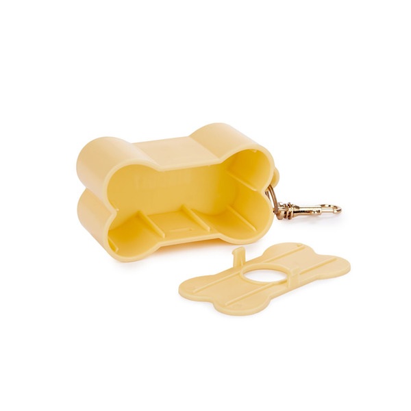 alvi Dispensador bolsas perro Biscuit Color Beige Para los paseos con tu mascota Con forma de gallet