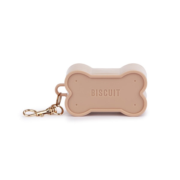 alvi Dispensador bolsas perro Biscuit Color Marrón Para los paseos con tu mascota Con forma de galle