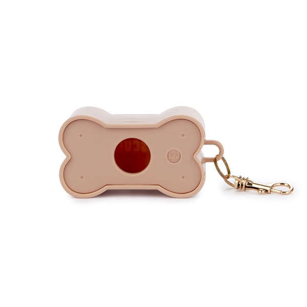 alvi Dispensador bolsas perro Biscuit Color Marrón Para los paseos con tu mascota Con forma de galle