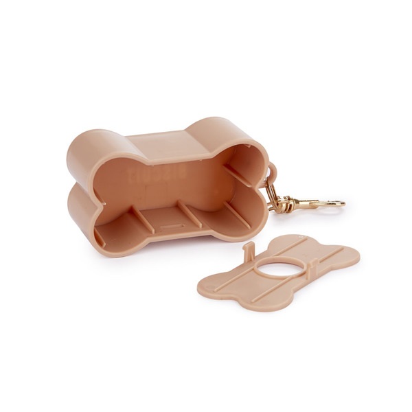 alvi Dispensador bolsas perro Biscuit Color Marrón Para los paseos con tu mascota Con forma de galle