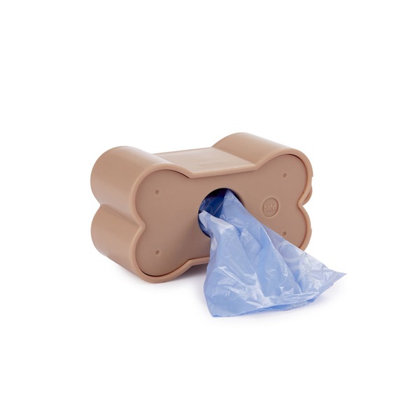 alvi Dispensador bolsas perro Biscuit Color Marrón Para los paseos con tu mascota Con forma de galle