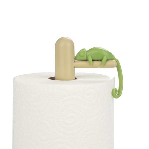 Balvi Küchenpapierhalter Chamy Grünes Chamäleon, dessen Schwanz zum Küchenpapierhalter wird Metall