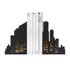 Balvi - Skyline Balvi Bookend Skyline Black colour It ligths up in the dark Metal