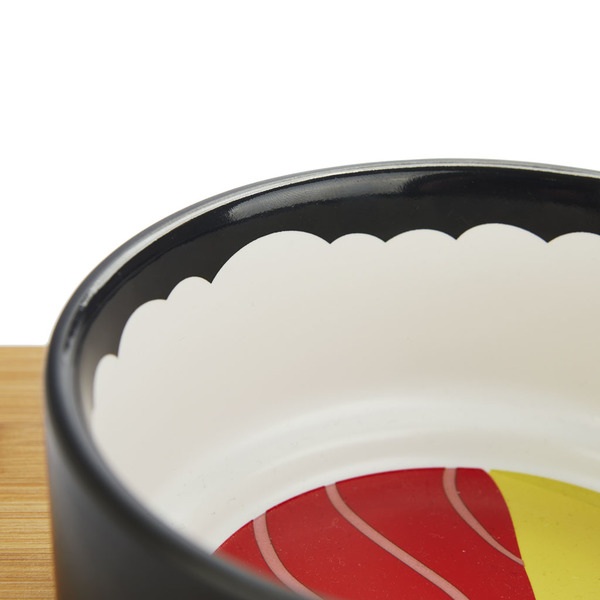 Balvi - Komeki Balvi Pet Feeder bowl set Komeki Design inspired by sushi rolls Ceramic/bamboo