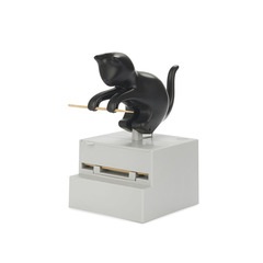 alvi - Frisky Balvi Toothpick holder Frisky Black colour Curious cat-shaped toothpick dispenser Plas
