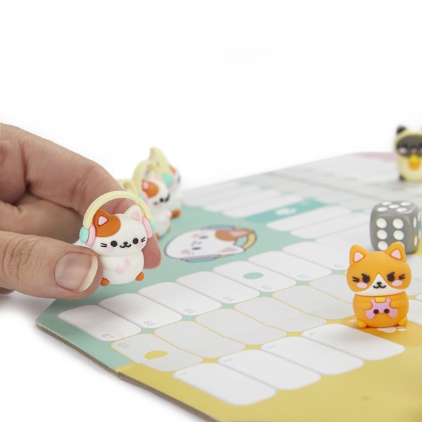 alvi Jeu de Parchís Purrchisi Jeu de Ludo classique avec un design original inspiré du style Kawaii