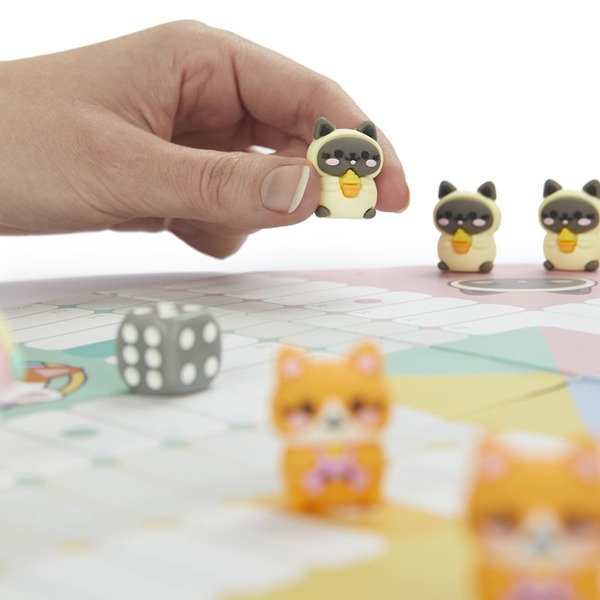 alvi Jeu de Parchís Purrchisi Jeu de Ludo classique avec un design original inspiré du style Kawaii