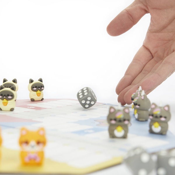 alvi Jeu de Parchís Purrchisi Jeu de Ludo classique avec un design original inspiré du style Kawaii