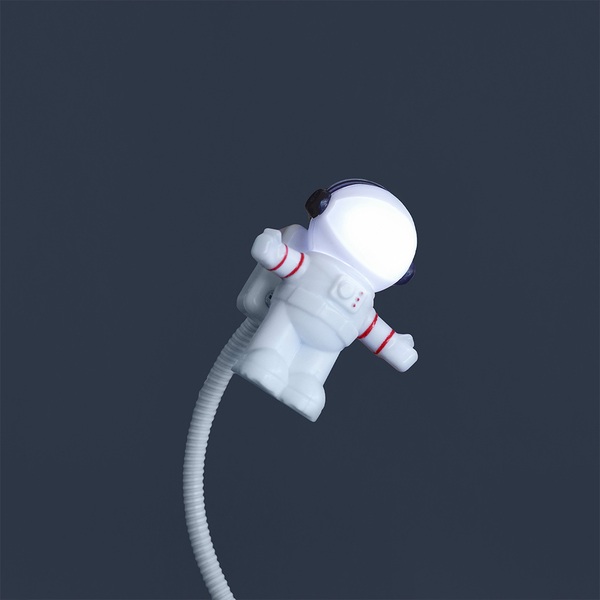 alvi-USB-Lampe Starman Farbe Weiß USB-Lampe mit flexiblem Arm zum genauen Ausrichten des Lichtstrahl