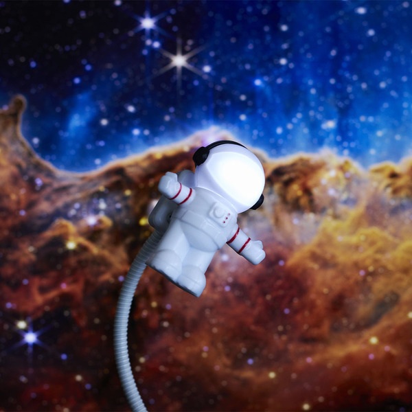 alvi-USB-Lampe Starman Farbe Weiß USB-Lampe mit flexiblem Arm zum genauen Ausrichten des Lichtstrahl