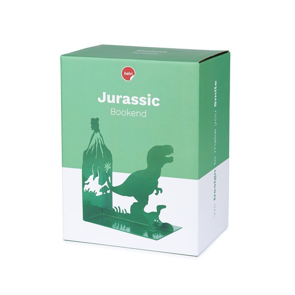 Balvi Sujetalibros Jurassic Color Verde Inspirado en los cuentos de dinosaurios Metal