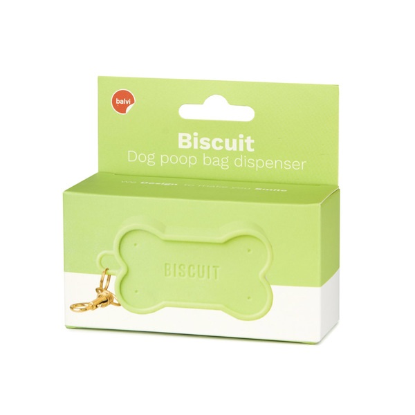 alvi Porta sacchetti igenici per cani Biscuit Colore Verde Per le passeggiate con il tuo animale dom