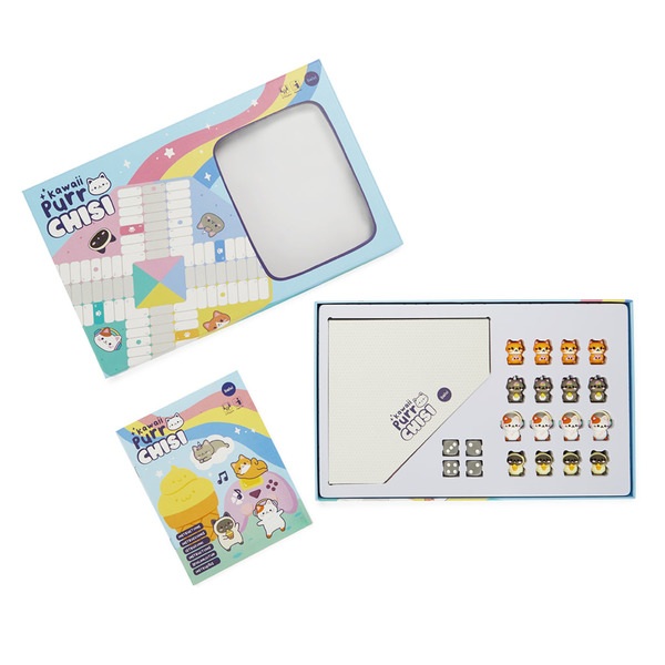 alvi Jeu de Parchís Purrchisi Jeu de Ludo classique avec un design original inspiré du style Kawaii