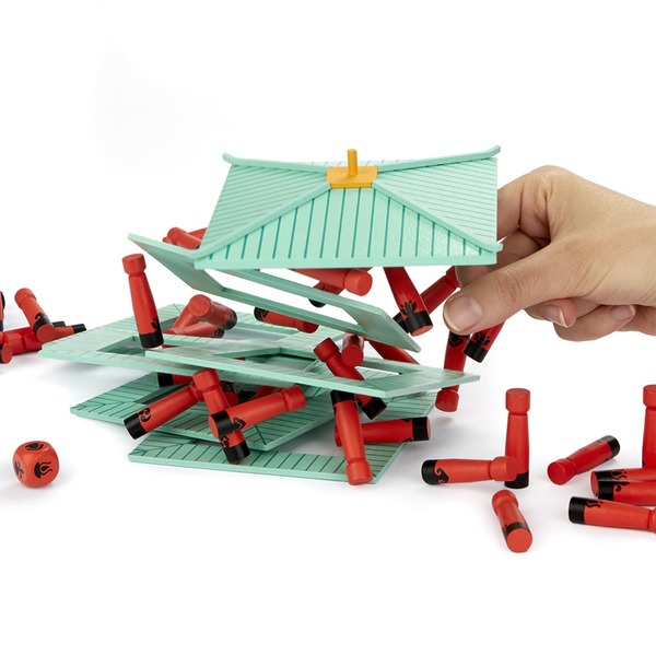 Balvi Juego de mesa equilibrio Jinja Juego de bloques al estilo japonés Madera