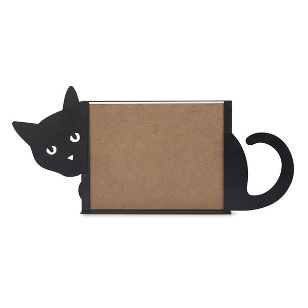 alvi Marco Hidden Cat Color Negro Diseño en forma de gato, para los amantes de los animales Metal 15