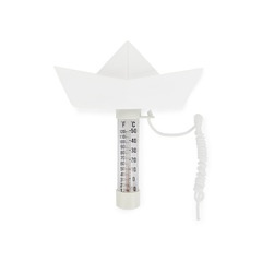 alvi - Paper Boat Balvi Pool thermometer Paper Boat White colour Floating origami boat Plastic 15x16