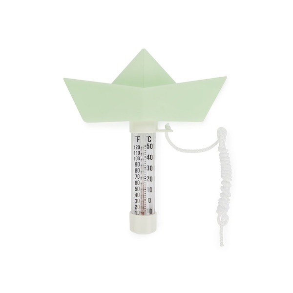 Balvi Termometro piscina Paper Boat Colore Turchese Barca origami galleggiante Plastica 15x16 cm