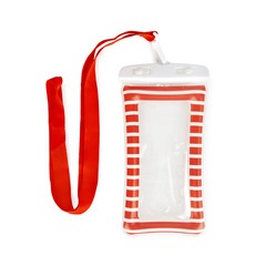 alvi Funda impermeable Phone Hut Color rojo Flotante Gran capacidad Incluye lanyard para sujetar al