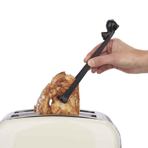 Balvi - Meow Balvi Toaster tongs Meow Black colour Magnets included Anti-burn clamp PP plastic