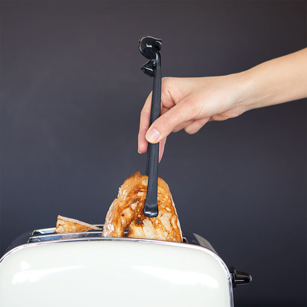 Balvi - Meow Balvi Toaster tongs Meow Black colour Magnets included Anti-burn clamp PP plastic
