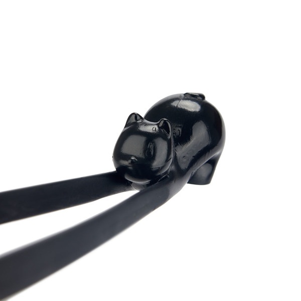 Balvi - Meow Balvi Toaster tongs Meow Black colour Magnets included Anti-burn clamp PP plastic
