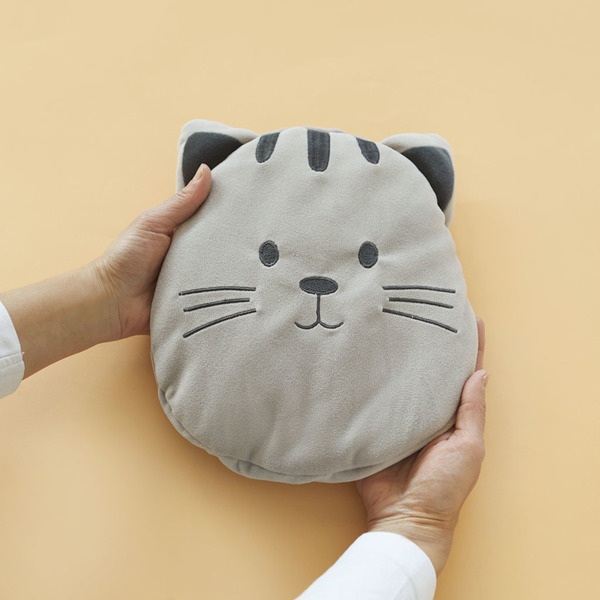 Balvi Seed heat bag Kitty Grey colour Soothes muscle aches and injuries Polyester