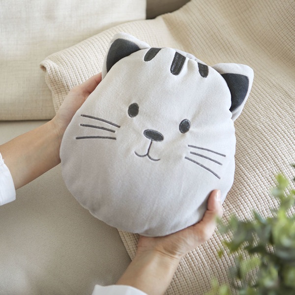 Balvi Seed heat bag Kitty Grey colour Soothes muscle aches and injuries Polyester