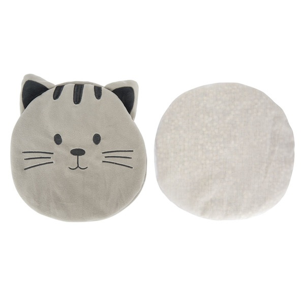 Balvi Seed heat bag Kitty Grey colour Soothes muscle aches and injuries Polyester