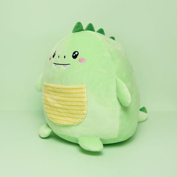 Balvi Cojín Dinoz Color Verde Cojín con forma de dinosaurio Poliéster