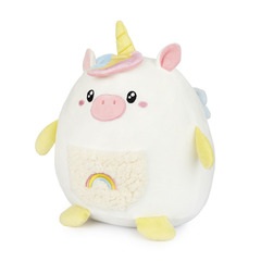 Balvi Kissen Unicorn Farbe Weiß oder Mehrfarbig Kissen in Form eines Einhorns Aus Polyester
