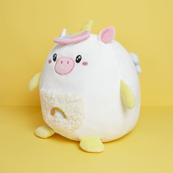 Balvi Kissen Unicorn Farbe Weiß oder Mehrfarbig Kissen in Form eines Einhorns Aus Polyester