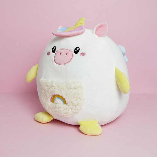 Balvi Kissen Unicorn Farbe Weiß oder Mehrfarbig Kissen in Form eines Einhorns Aus Polyester