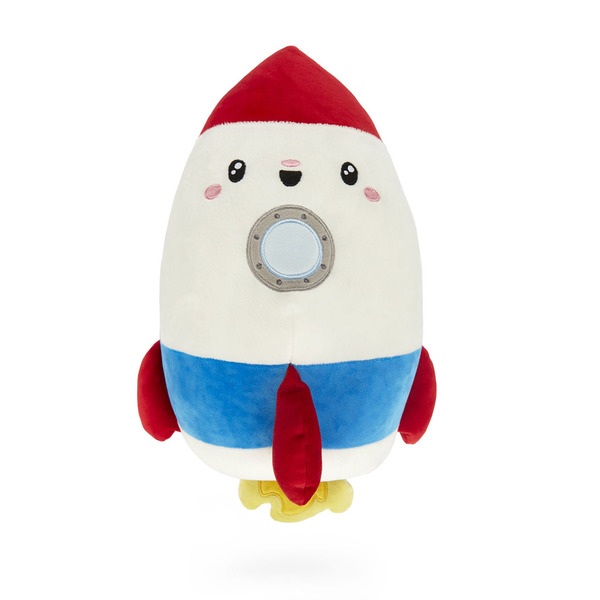 Balvi Cojín Rocket Color Rojo y azul Un cohete suave y decorativo Poliéster