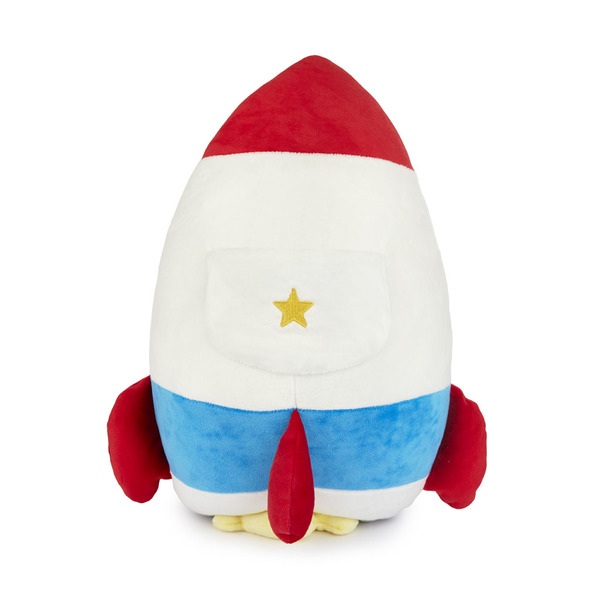 Balvi Cojín Rocket Color Rojo y azul Un cohete suave y decorativo Poliéster