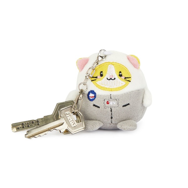 Balvi Porte-clé Astrocat Couleur Gris blanc Un porte-clé chat astronaute Métal/toile