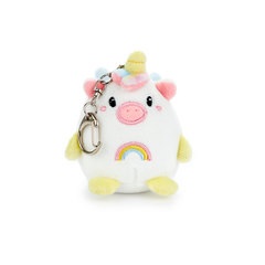 Balvi Keyring Unicorn White colour Unicorn-shaped key chain Metal/fabric