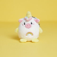 Balvi Keyring Unicorn White colour Unicorn-shaped key chain Metal/fabric