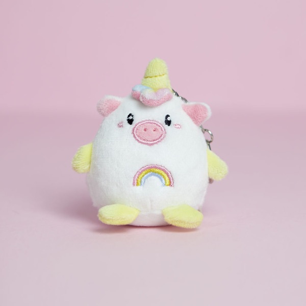 Balvi Llavero Unicorn Color Blanco Llavero con forma de unicornio Metal/tela
