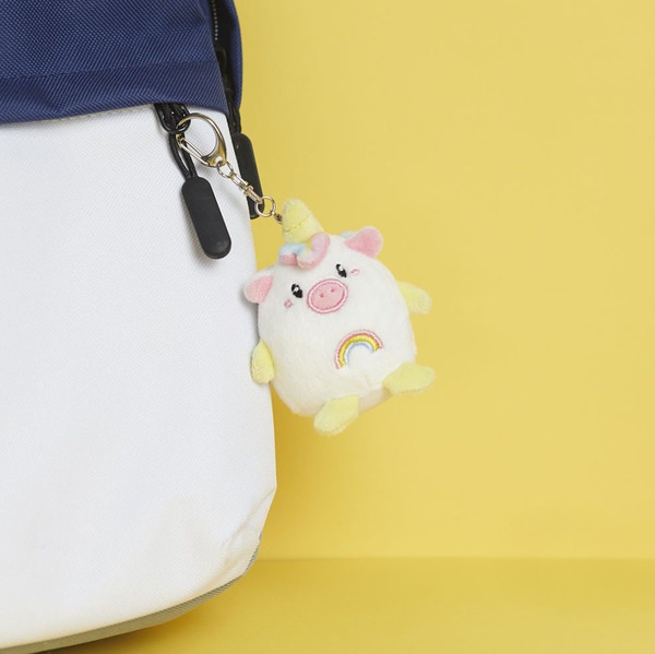 Balvi Llavero Unicorn Color Blanco Llavero con forma de unicornio Metal/tela