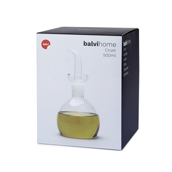 Balvi -  oil cruet of 500 ml capacity made of clear glass