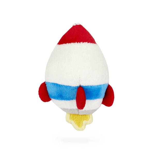 Balvi Llavero Rocket Color Azul y rojo Un llavero con forma de un suave cohete Metal/tela