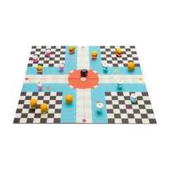 Balvi Brettspiel Ludo's Diner im Design eines Fastfood-Restaurants Aus Kunststoff