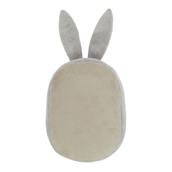 Balvi Calientapies Rabbit Color Gris Con orejas flexibles que sobresalen Poliéster 39x30x7 cm