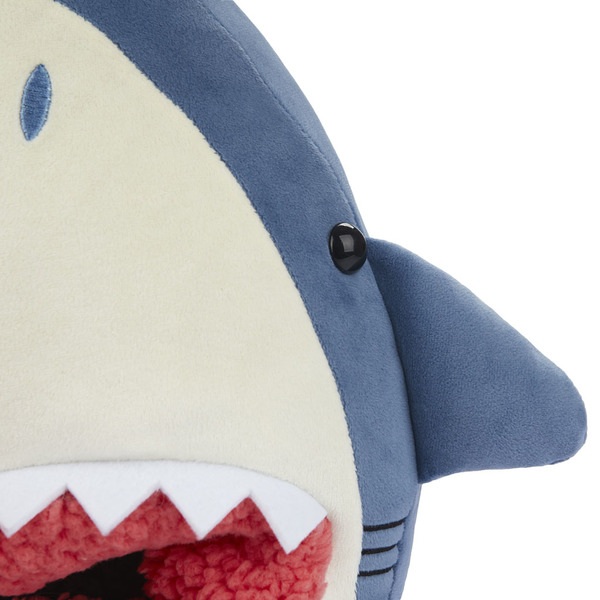 Balvi Calientapies Sharky Color Azul Un tiburón que se come tus pies Poliéster 37x30x7 cm