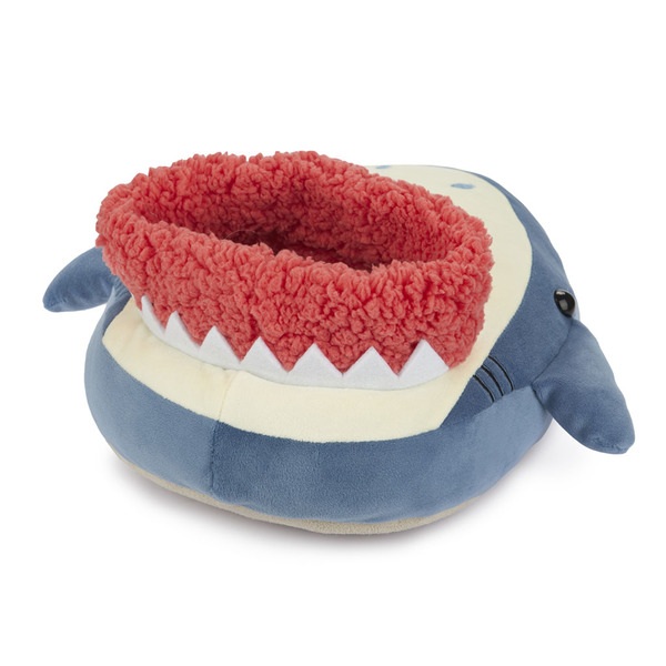 Balvi Calientapies Sharky Color Azul Un tiburón que se come tus pies Poliéster 37x30x7 cm