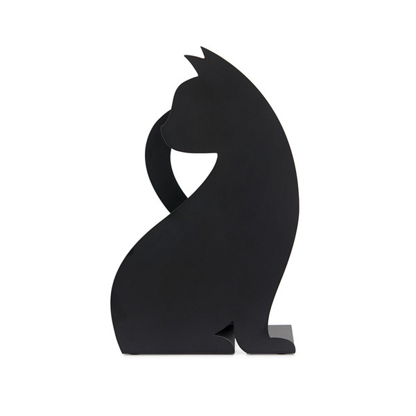 Balvi Porte-serviettes Feline Couleur Noir Convient pour différentes tailles et formes Métal